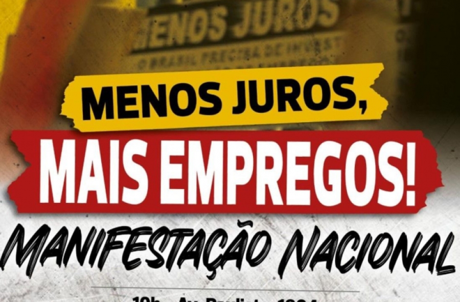 Data é a mesma da reunião do Copom que definirá a taxa Selic do Banco Central. Atos serão realizados nas cidades em que há sedes do BC. Pesquisa mostra que 60% dos brasileiros são a favor da redução dos juros