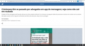 AVISO DE GOLPE | Cuidado com Falsos Advogados